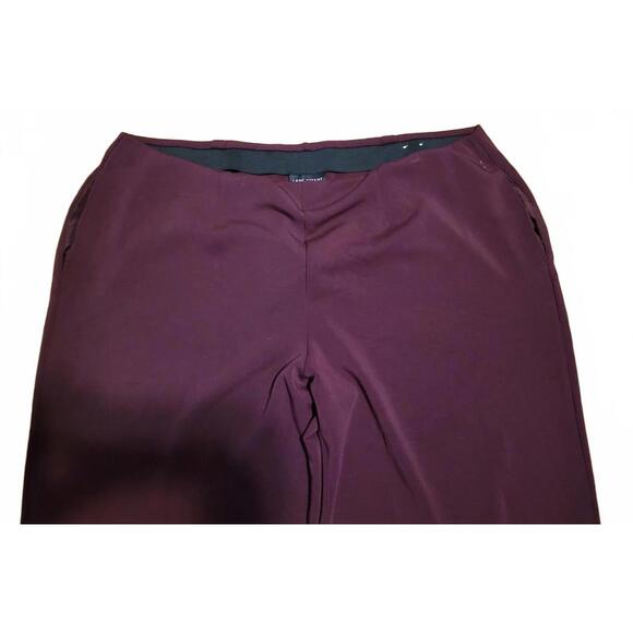 Lane Bryant‎ Burgundy High Rise Wide Leg Pant Plus Size 28 - Picture 4 of 6
